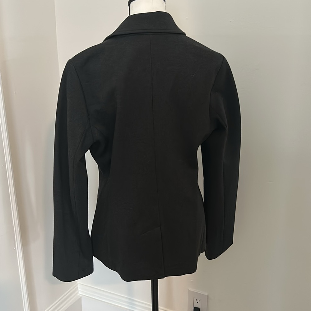 NWT Heather Gray Spanx Asymmetrical Ponte Blazer; Size L available - Picture 6 of 8